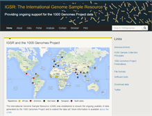 Tablet Screenshot of internationalgenome.org